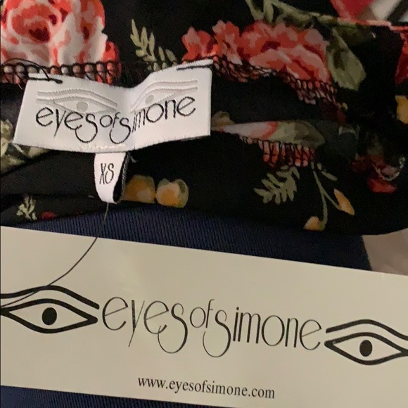 EYES OF SIMONE BOHO TUNIC A SHAPED DRESS NWT XS SUMMER COACHELLA - Picture 3 of 7